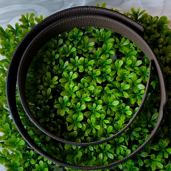 Hermes authentic belt women size 85T color Black and taupe - Picture 1 of 8